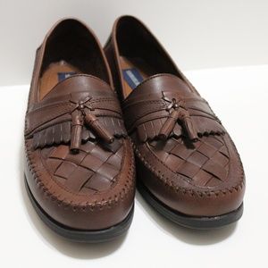 Giorgio Brutini Brown Leather Tassel Loafers 9.5 M